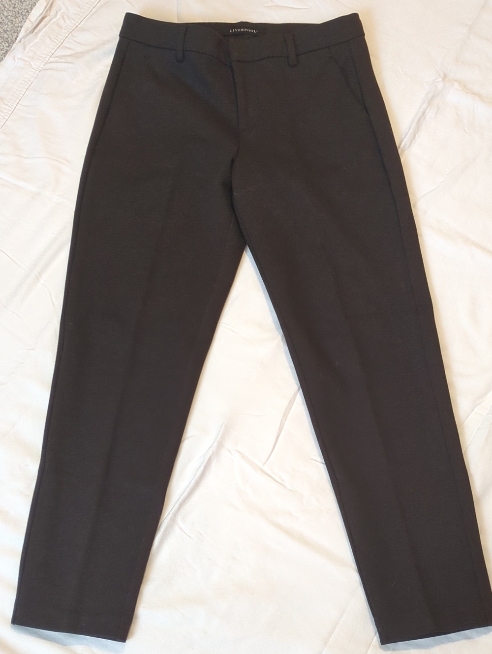Liverpool Black Straight Leg Pants